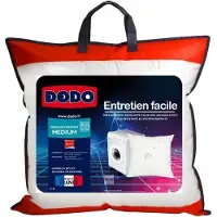 Dodo Oreiller Entretien Facile microfibre - 100% polyester high technologie - 60 x 60 cm - Blanc