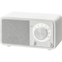 Sangean Genuine mini WR-7 blanc mat Radio de table portable rétro avec Bluetooth