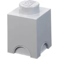 LEGO Boîte de Rangement Lego Brick 1 Gris