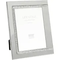 Deknudt Cadre photo en métal avec argent brillant et accent en argent mat 13x18 S57MJ1