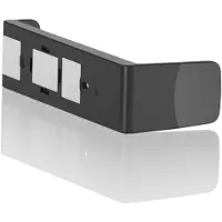 Lechuza Support Magnétique Cube Glossy, Noir