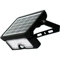 Luceco lampe solaire d'extérieur LED 5 W, 550 lm, 4000 K, noir