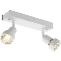 SLV PURI 2 plafonnier, blanc mat, 2xGU10, max. 2x50W, avecReproductions