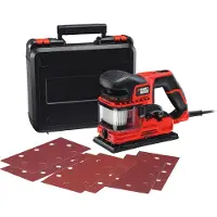 Black & Decker KA330EKA Ponceuse 1/3 de feuille 270W DUOSAND en coffret accessoirisé