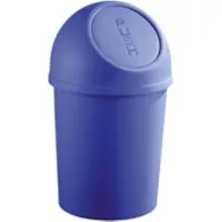 Helit Abfalleimer mit Push-Einwurfklappe, 6 Liter