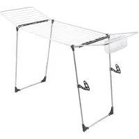 Metaltex Hurricane Étagère de séchage 197X65X115 cm 24 M Longueur de séchage Argent/Noir