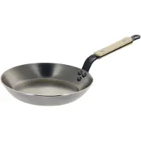 De Buyer Mineral B poêle à frire ronde Mineral B Bois, 26cm