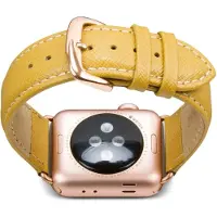 dbramante1928 Madrid Bracelet de Montre en Cuir pour Apple Watch 38 mm Jaune