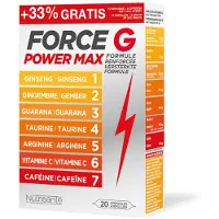 Nutrisanté FORCE G POWER MAX 20 pc(s) Ampoule(S) Buvable(S)