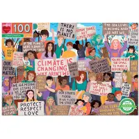 Eeboo Puzzle Protestation pour la protection du climat 100 pièces