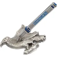 Noble Collection - Pióro Harry Potter Ravenclaw z akcesorium wsparcia