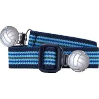 Playshoes Elastik-Ceinture Fußball-Clip Ringel 642 Bleu Clair/Marine 74-110 (601211)