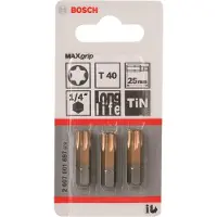 Bosch 2607001697 - Embout de vissage Max Grip T40, 25 mm 3x