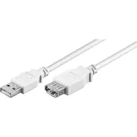 Pro goobay - Rallonge de câble USB - USB (M) pour USB (F) - USB 2.0 - 3 m - blanc