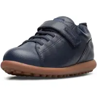 Camper pour femme/filles. K800316-004 Chaussures en cuir Pelotas Ariel navy (37), Plat, Lacets, Velcro, Casuel, Marine, mode enfantine