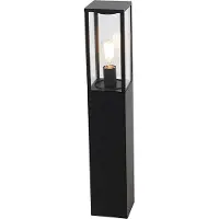 QAZQA Lampadaire d'extérieur industriel noir 80 cm IP44 - Charlois