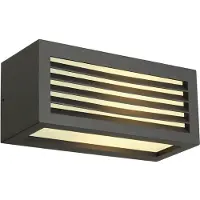 SLV Box-L Applique carrée IP44 Up/Down E27 anthracite