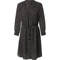 Selected Damina 7/8 Aop 3/4 Sleeve Short Dress Noir 34 Femme