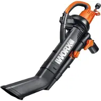 WORX TRIVAC-WG50E Effeuilleuse/aspirateur électrique avec broyeur intégré, ramassage arrière