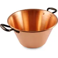 Baumalu Bassine a gelee cuivre 26.5 cm 12-10eme anses fonte