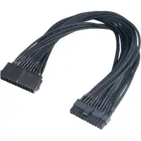 Akasa FLEXA P24 - 0,4 m - ATX (24 broches) - ATX (20+4 broches) - Mâle/Femelle - Noir (40 cm, 20+4 broches ATX, 24 broches ATX)