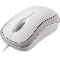 Microsoft Basic Optical Mouse for Business - Souris - droitiers et gauchers - optique - 3 boutons - filaire - PS/2, USB - blanc