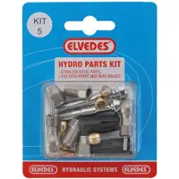 Elvedes M8 + Banjo Shimano M666/m675/m785/m985 Hydraulic Parts Kit Argenté
