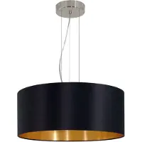 Eglo Lampe à suspension Maserlo 53cm noir avec or