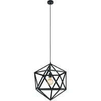 Eglo 49762 Embleton L Lampe à suspendre vintage Ø 46cm noir Lampe vintage rétro