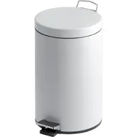 EKO Poubelle à pédale 3 litres - Blanc