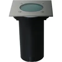 Ks Verlichting Spot pour le sol Spot 14,5 carré en acier inoxydable