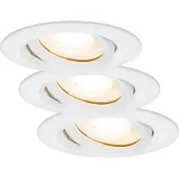 Paulmann LED à encastrer Nova Plus, set de 3, orientable