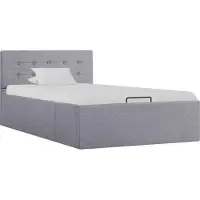 vidaXL Cadre de lit à rangement hydraulique sans matelas 90x200 cm