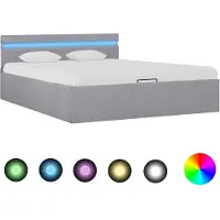 vidaXL Cadre de lit à rangement hydraulique sans matelas 140x200 cm