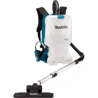 Makita Aspirateur sans fil LXT 18 V, batterie double, capacité de 6 litres, 110 mbar