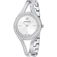 Swarovski Eternal Uhr, Schweizer Produktion, Kristallarmband, Silberfarben, Edelstahl ETERNAL MB STS/WHT/STS 5377545