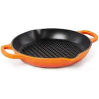 Le Creuset Grand Grill Le Creuset Ronde Orange Volcanique 25 cm