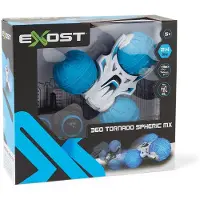 Exost Voiture de cascade télécommandée 360 Tornado Spheric MX 1:18, bleue