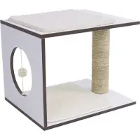 Vesper Arbre à chat V-Stool - blanc