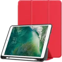 IMoshion Coque tablette Trifold pour Apple iPad 6 (2018) 9.7 pouces / iPad 5 (2017) 9.7 pouces / Air 2 (2014)/Air 1 (2013) - Rouge