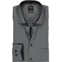 Olymp Chemise gris foncé