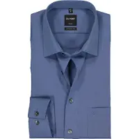 Olymp Homme OLYMP Luxor Modern Fit Chemise indigo, Unicolore