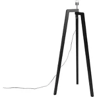 QAZQA Lampadaire noir sans abat-jour - Puros