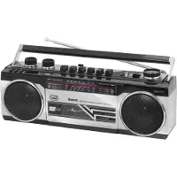 Trevi Magnétophone à cassettes AM/FM/SW1/SW2 USB Bluetooth SDSlot sw RR 501 NOIR
