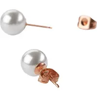 Heidemann Boucles d'oreilles 'Perle' blanc