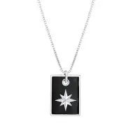 KUZZOI Chaîne noir / argent