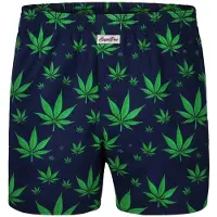 Sugar Pine Boxers ' Hanf ' bleu foncé / vert gazon