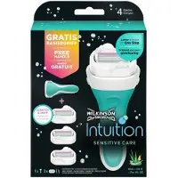 Wilkinson Intuition 2in1 Soap & Shave Sensitive rasoir + tête de rechange 3 pcs
