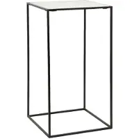 Nordal Table d'appoint Cube - marbre blanc L.