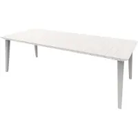 Keter ALLIBERT GARDEN Lima Table 240 6-10 personnes avec rallonge - Contemporain - Blanc